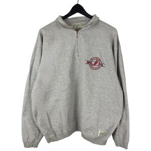 Vintage 90s Roots Sportswear NHL Be A Player Promo Grey Sweatshirt Size XL